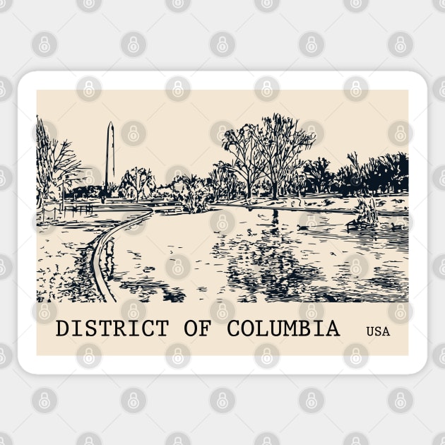 District of Columbia USA Sticker by Lakeric